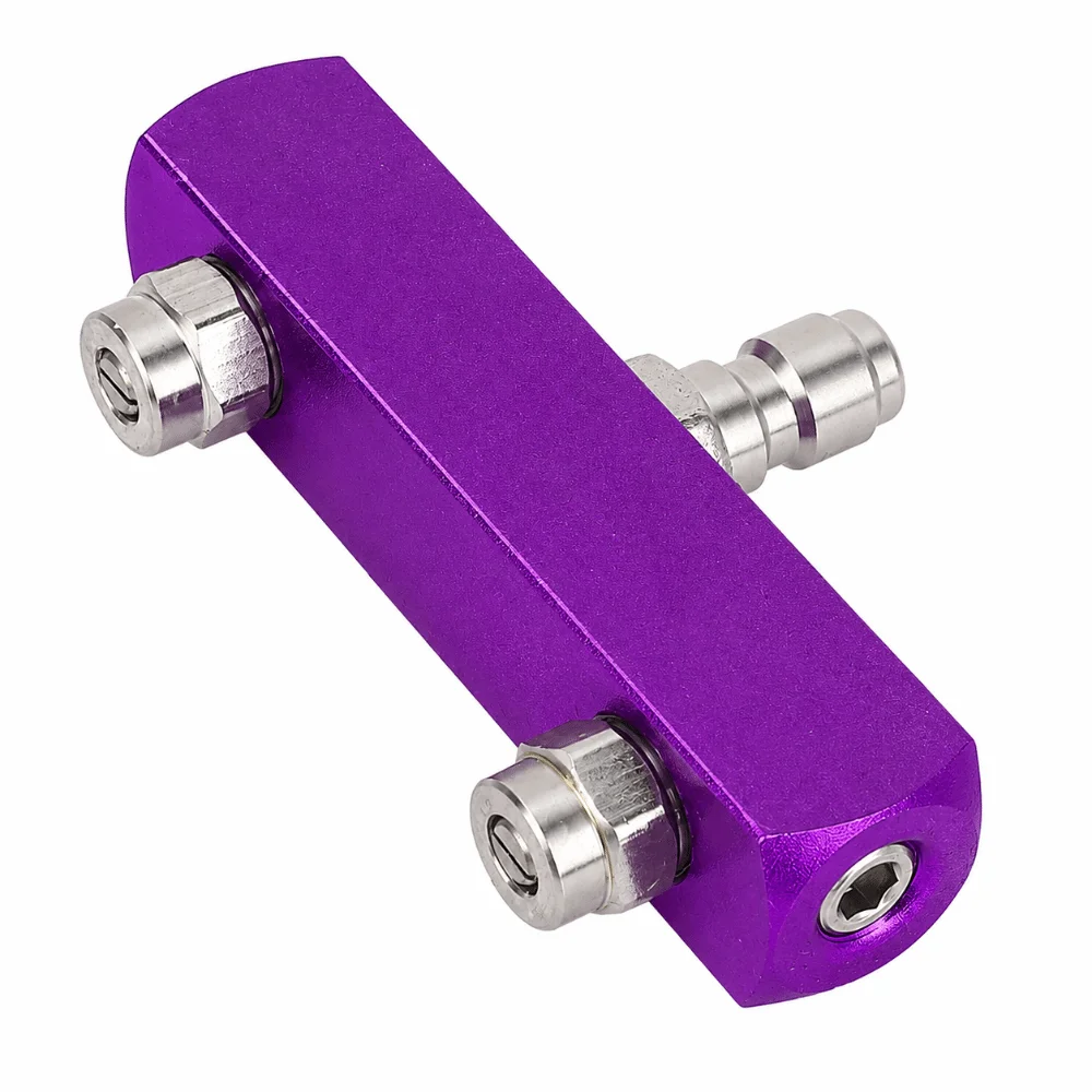 

2 in 1 Pressure Washer Tip 5000 PSI 1/4 Inch Quick Connect Power Washer Nozzle Tip Heavy Duty Purple Dual Pressure Washer Nozzle