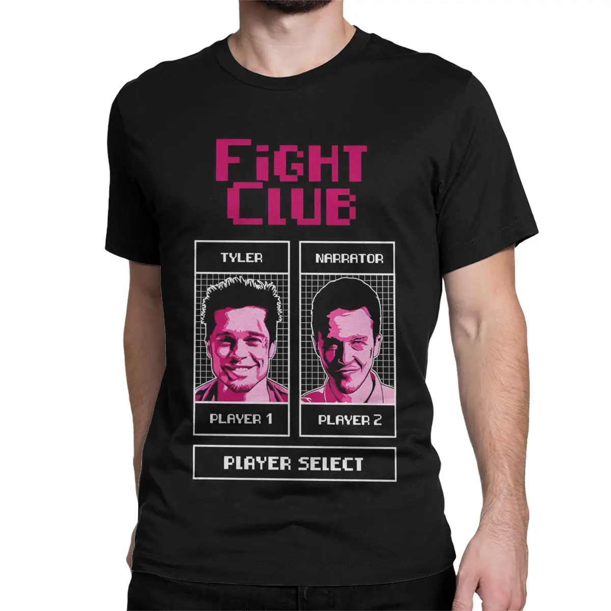 Men Women's T-Shirts Tyler - Narrator Fight Club Casual 100% Cotton Tees Short Sleeve T Shirt Crew Neck Clothes Big Size