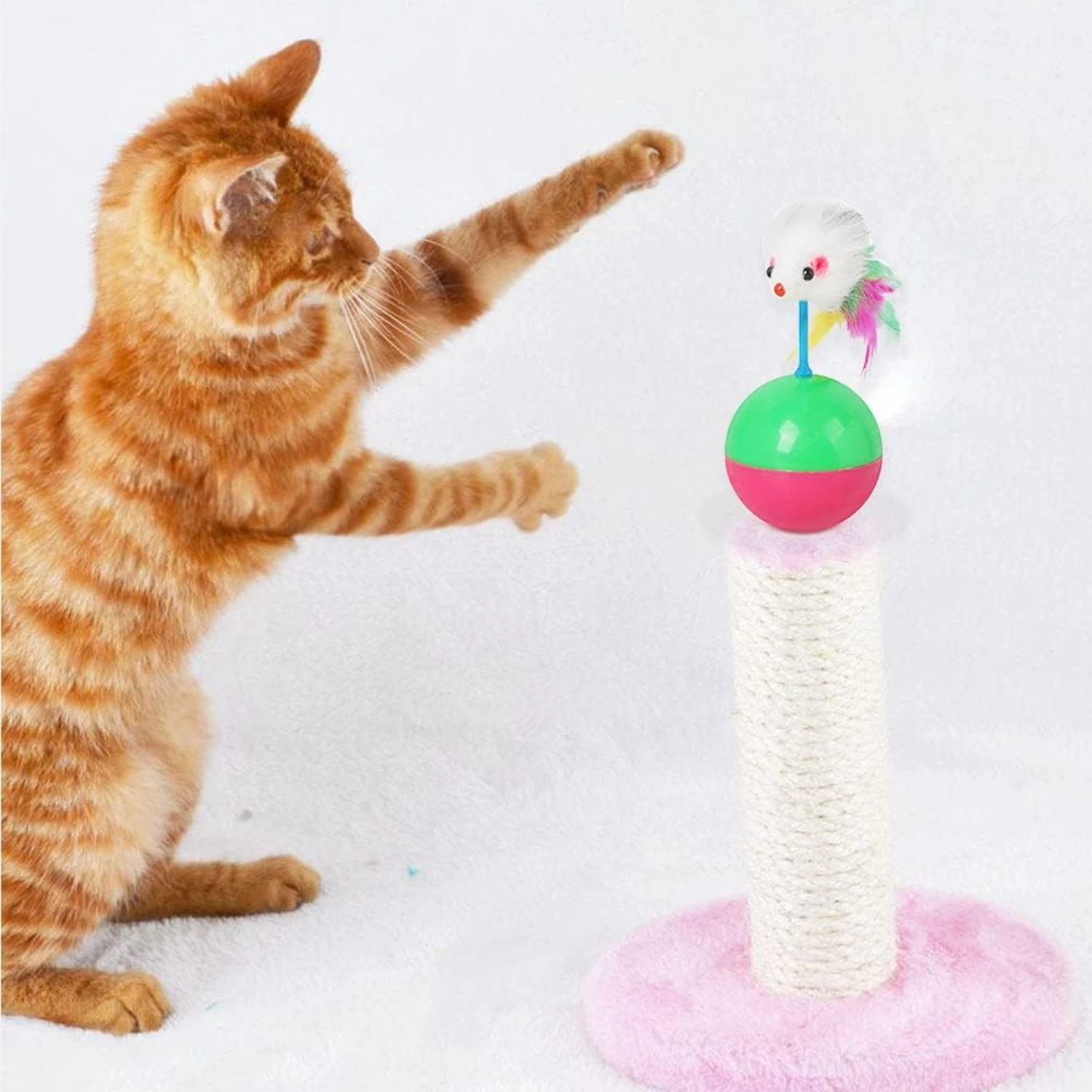 Engaging, Anti-Boring, Interactive, and Funny Self-Heating Cat Toy Stick - Providing Hours of Healthy Exercise and Entertainment