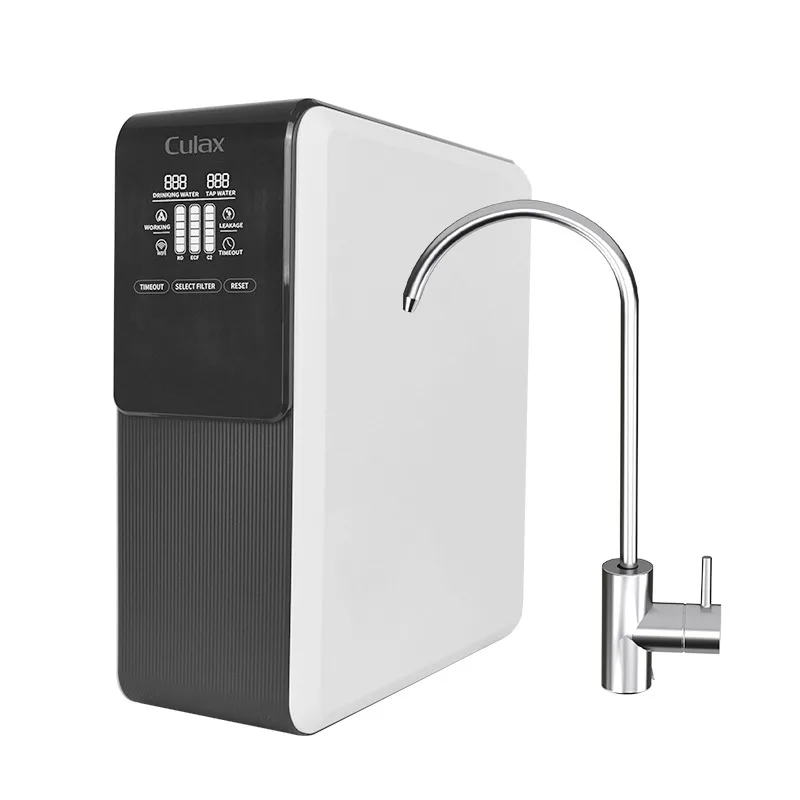 

[2026] Culax 600gpd 3-Stage High Flow Electric Water Filter System Household Tankless Sink Direct Drink RO Purifier Self-Cleanin