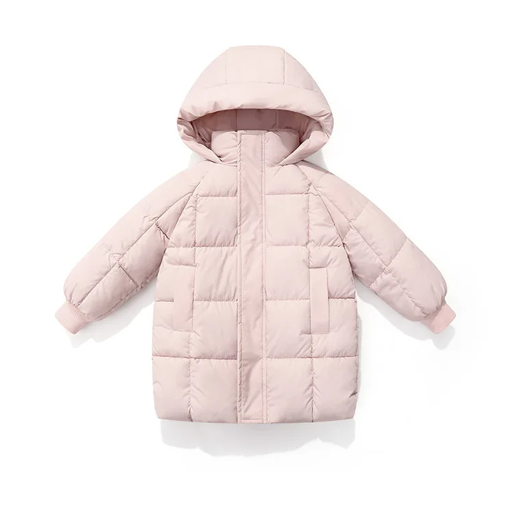 

Winter Thermal Insulated Children's Cotton Jacket for 3 To 6 8 Years Boys Girls Mid-Length Stylish Cotton Coat Outerwear Trendy