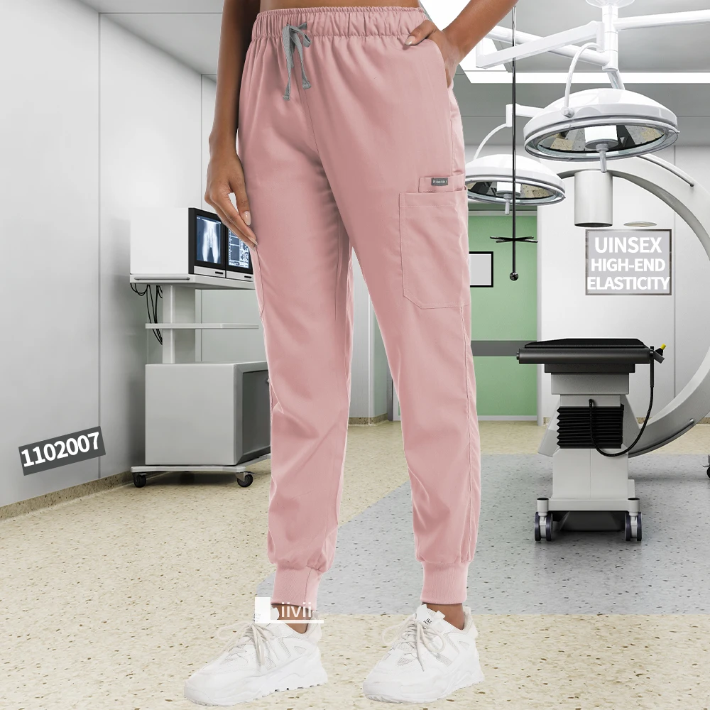 Plug Size Jogger Pants Unisex Medical Scrub Pants Doctor Nurse Uniform Bottoms pantaloni Casual Vet Doctor Clinical Workwear Pants