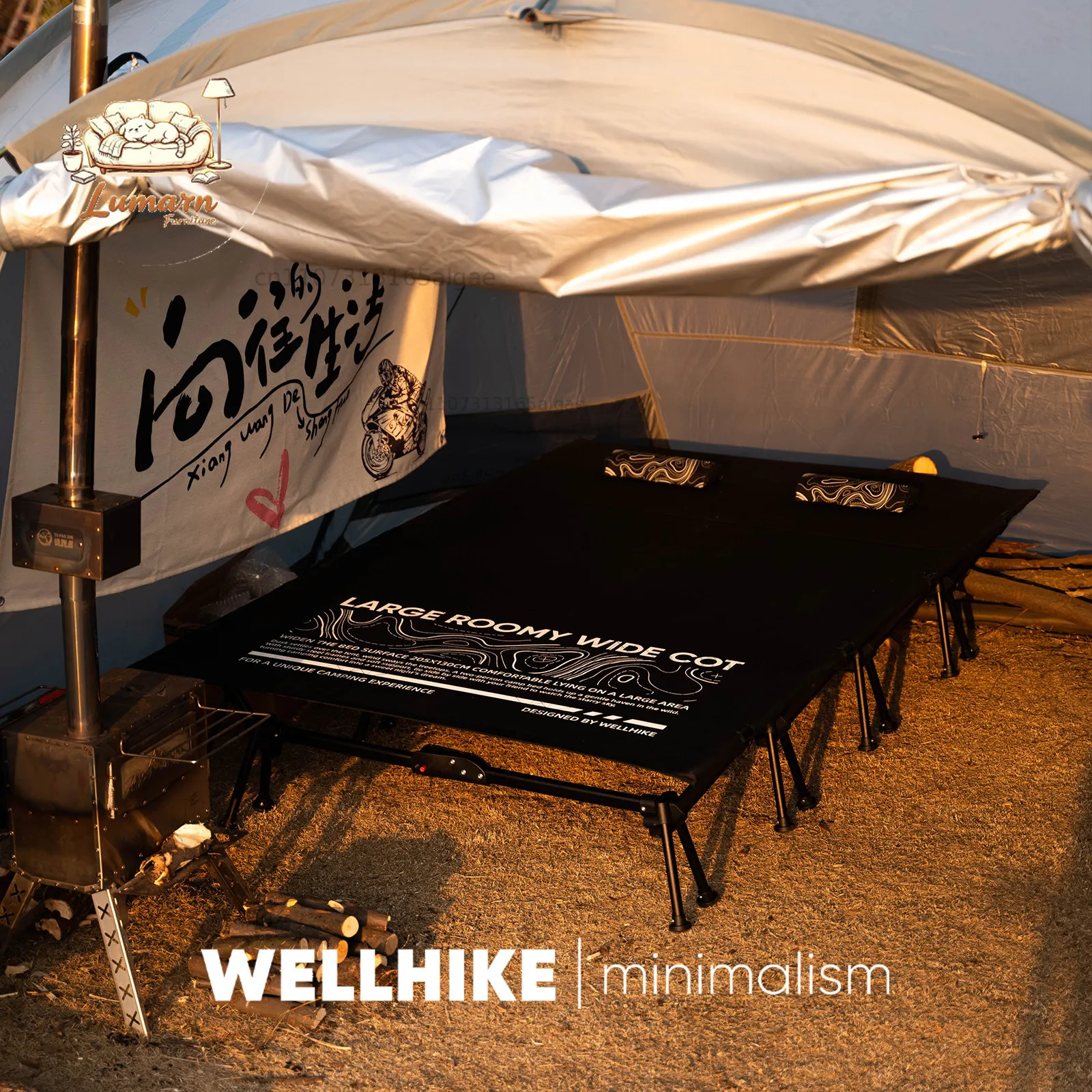 WELLHIKE Yunfeng double camp bed, outdoor camp car self-driving tour parent-child bed