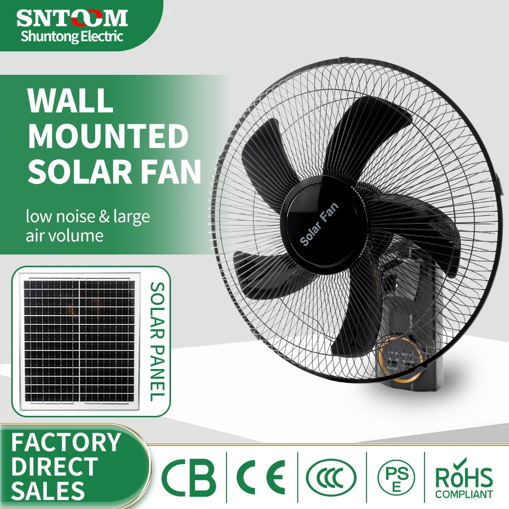 SNTOOM Solar Plastic Wall Fan 220V/380V Ventilation Fan