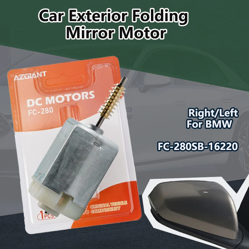 

AZGIANT For BMW 1 2 3 5 6 7 Series E81 F12 F13 E90 E91 Car Rearview mirror folding inner motor Actuator Smooth work accessories