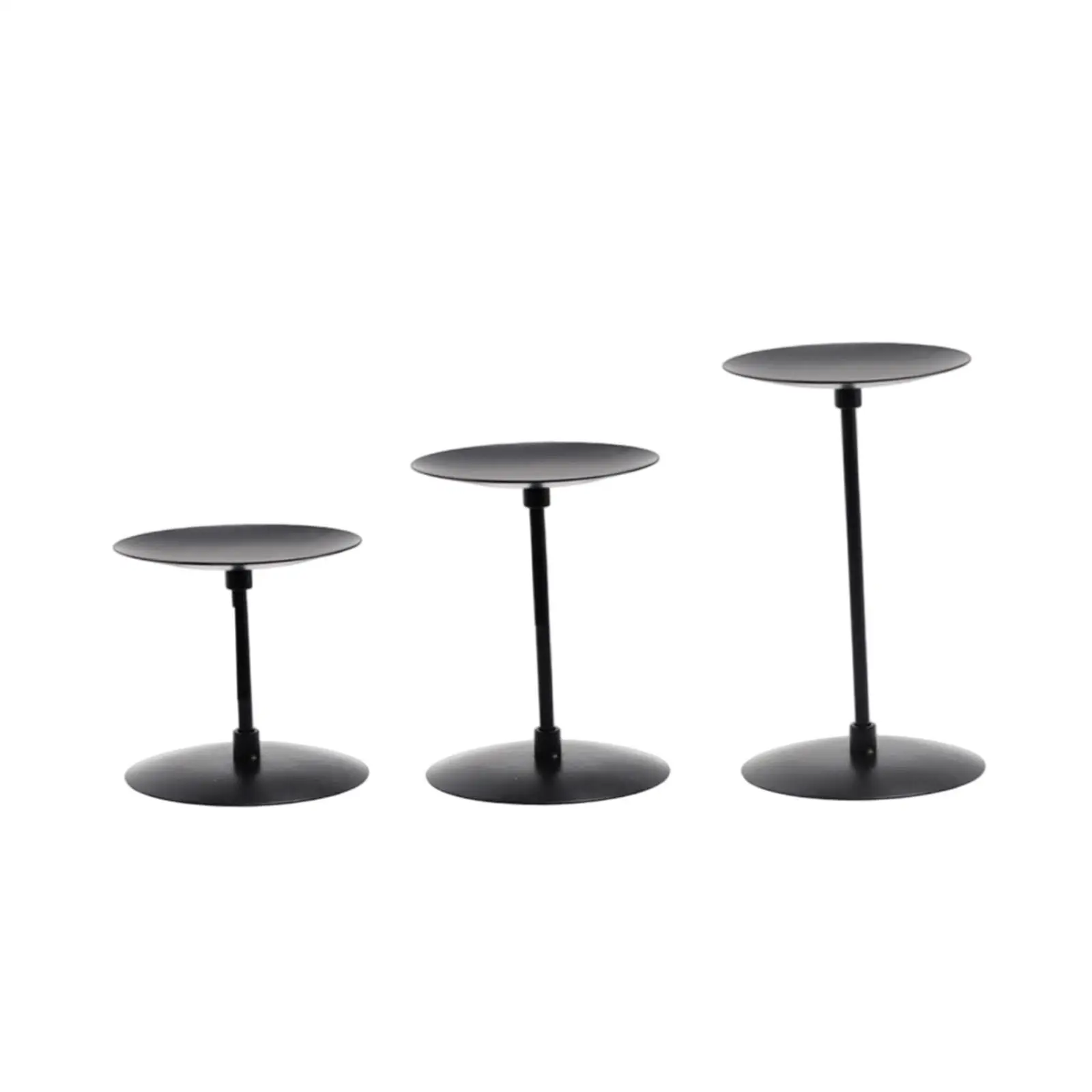 Metal Candle Holder Rustic Pillar Candlesticks Table Centerpiece Ornament for Anniversary Wedding Home Decor