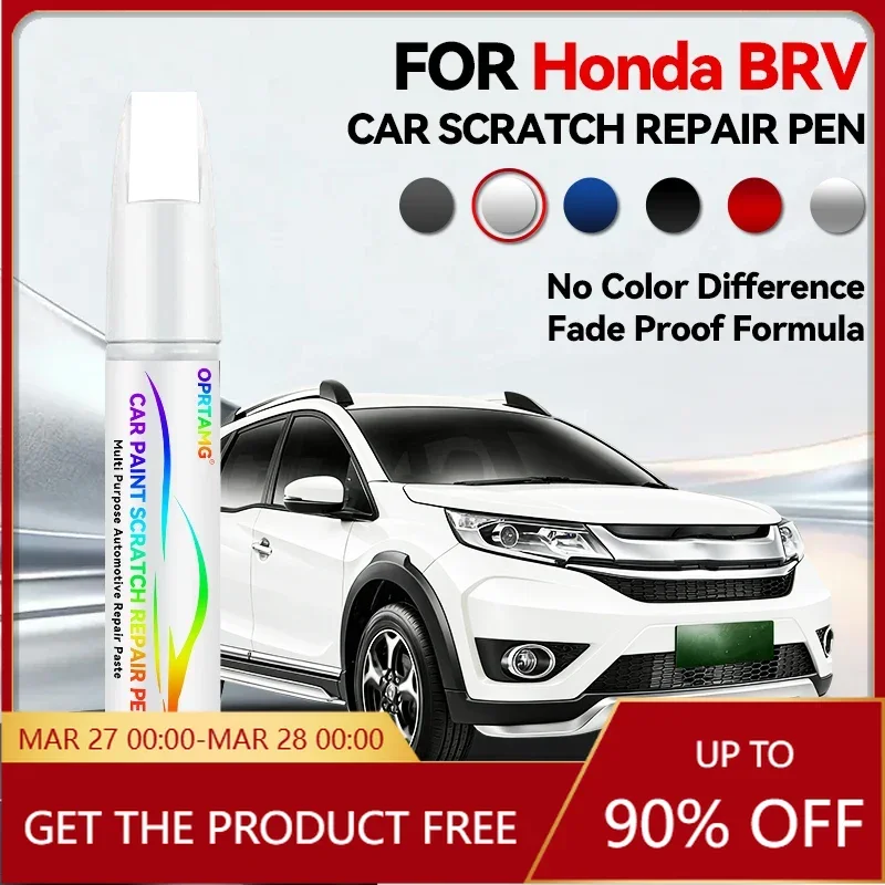 

Ручка-корректор для ремонта краски Honda BRV, средство для удаления царапин, аксессуары для авто, черный, белый, серый цвета, для ремонта автомобиля
