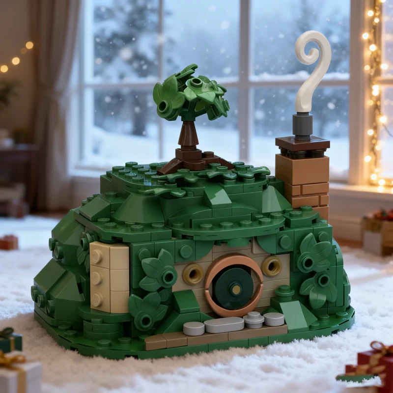 

342pcs MOC LOTR The Shire Microscale Map Middle Rings Model Building Christmas Gifts Blocks Architecture Toy Idea Education