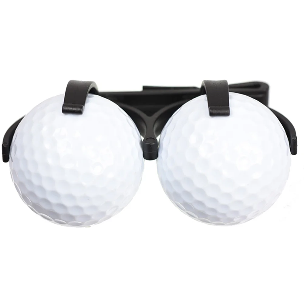 

2 Golf Ball Holders Rotatable Clips Blue Black Durable Lightweight Portable Golfer Accessories Training Tools Practical Golfing