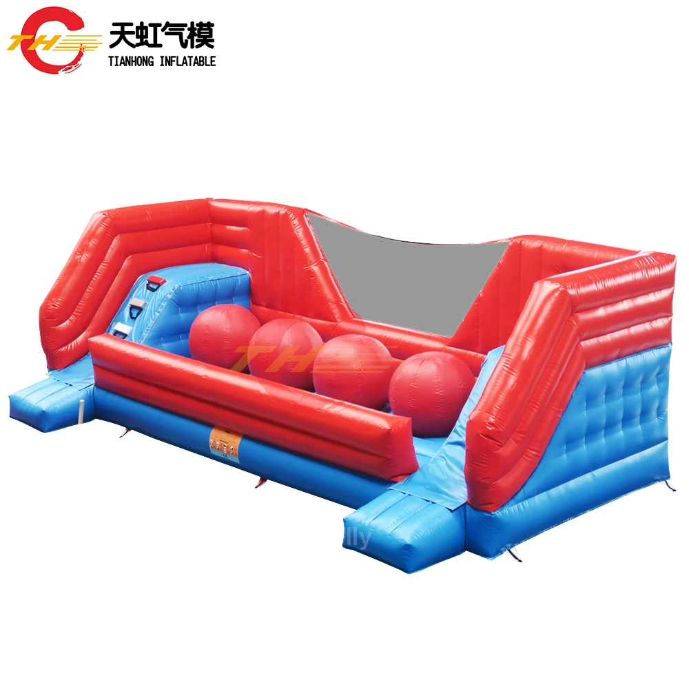 8x3m Inflatable Wipeout Sport Game Big Balls Running Inflatable Game Inflatable Obstacle Course Challenge Playground