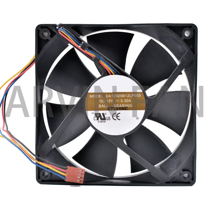 

COOLING REVOLUTION DA12025B12LP005 120mm Fan 12cm 12025 12V 0.30A 4-wire PWM Computer CPU High Air Volume Cooling Fan