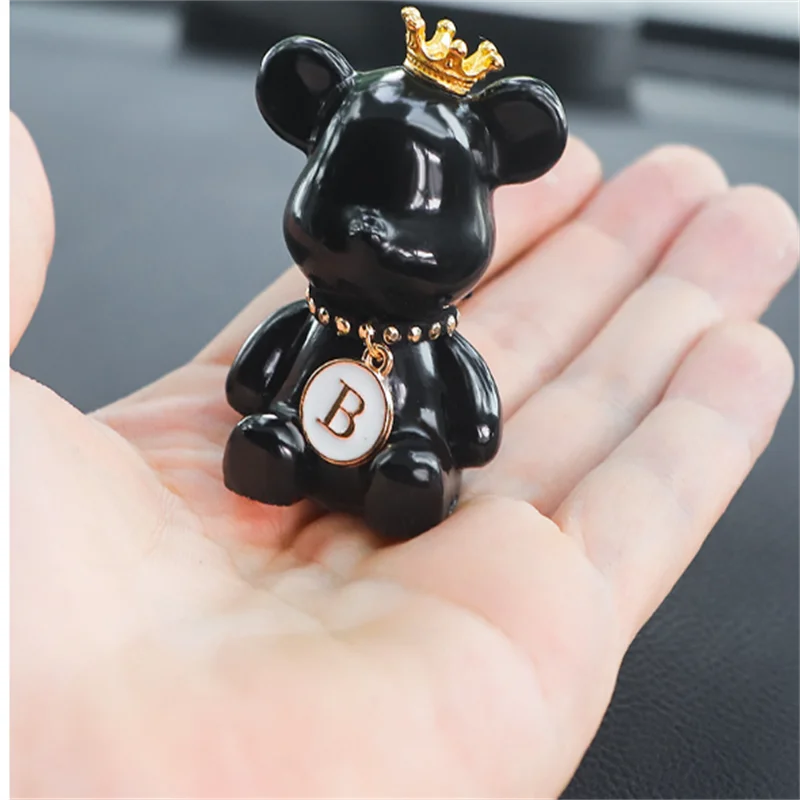 Trendy car center console ornaments cute high-end female car accessories light luxury creative ornaments