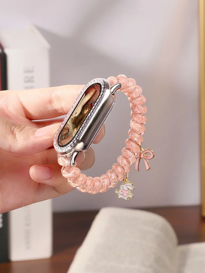 

Rabbit bow headband strap suitable Xiaomi Band 8Pro/9Pro，For Mi band 3/4/5/6/7，8/8NFC/9/9NFC/10/10NFC，For Redmi Watch5/4/6