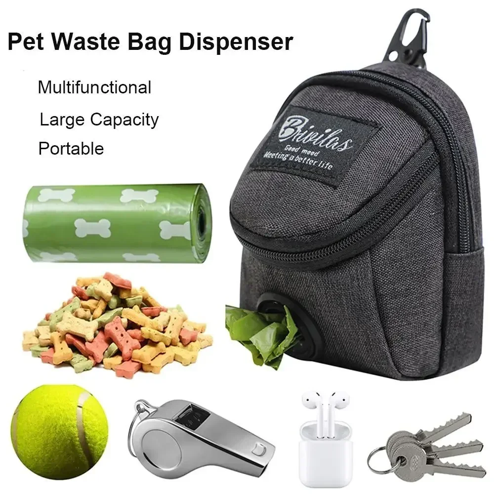 Sac de friandises d'entraînement pour chien Portable, pochette de friandises pour chien de compagnie en plein air, sac de taille de récompense pour chiot, distributeur d'accessoires pour animaux de compagnie