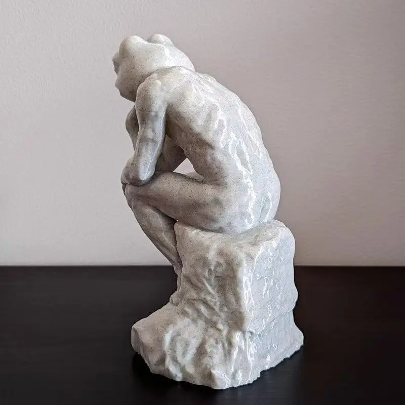 Meditating Decorative Statues Frogs Thinker Figurines Home Decor Funny Car Decoration Sculpture