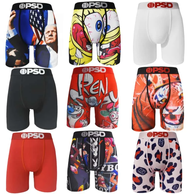 Cuecas boxer sexy dos homens, calcinhas masculinas, plus size XXL