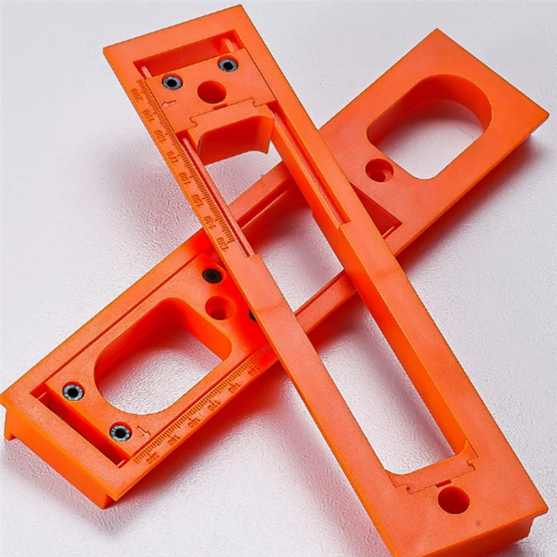 AAAN-Carpenter Slotting Template Router Jig Fits Most Doors For Installing Concealed 3D Hinge Slotting Template Tool