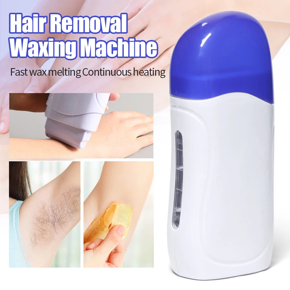 Portable Wax Heating Wax Heater Roll on Roll on Wax Hair Removal ​Roller Waxing Portable ​Wax Heater Machine for Women & Men