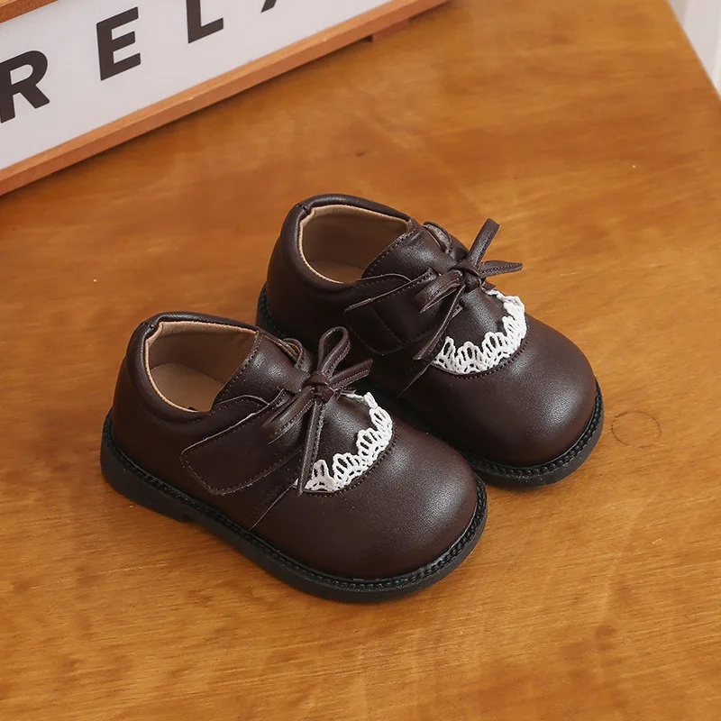 طفل الفتيات الفتيان أحذية الثلوج الخريف الشتاء الأطفال القوس الأميرة أحذية عدم الانزلاق لينة وحيد مريحة طفل أطفال أفخم الأحذية