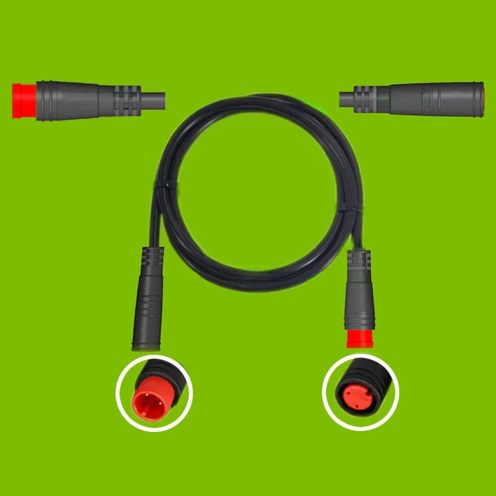 2 Pin Waterproof Extension Cable For Electric Bike And Scooter Brakes With Male To Female Connector Compatible With Ebike Models