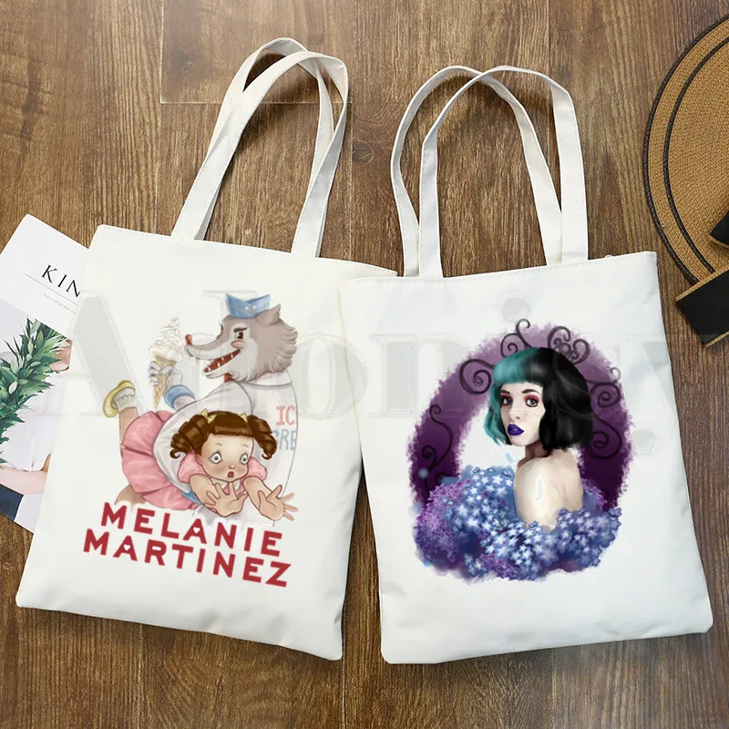 Cry Baby Melanie Martinez Aesthetic Design Shoulder Canvas Bags Large Capacity College Harajuku Handbag Women Bag Shopping Bag