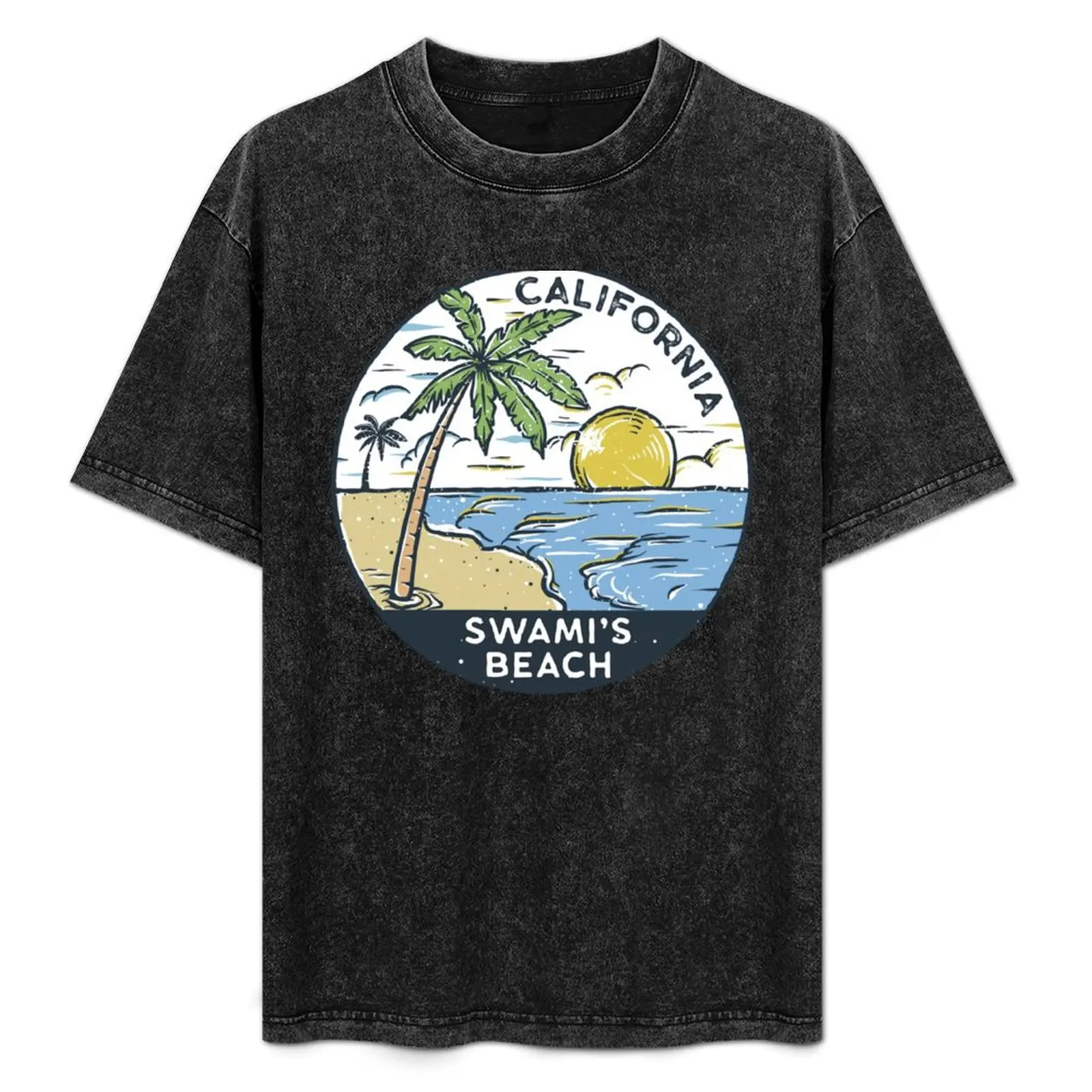 

Swami's Beach Encinitas California Vintage T-Shirt Relaxed Casual Short Sleeve Tee