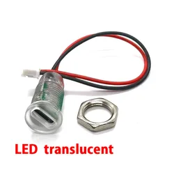 2Pin Wire LED light USB Type-c Waterproof Connector Direct compression female base Female Socket Charging Interface With Welding