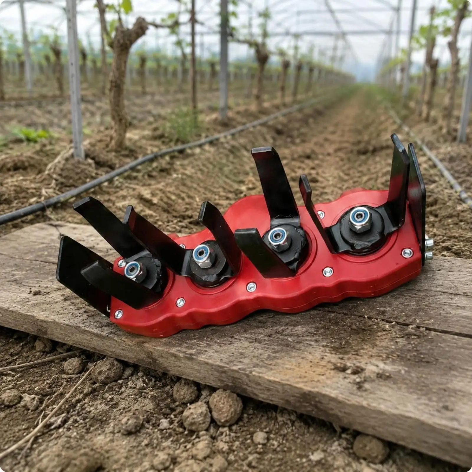 Gearbox Weeding Wheel High Efficiency Weeding Head Rotary Weeder Head for Greenhouse Growers, Farmers, Farmland