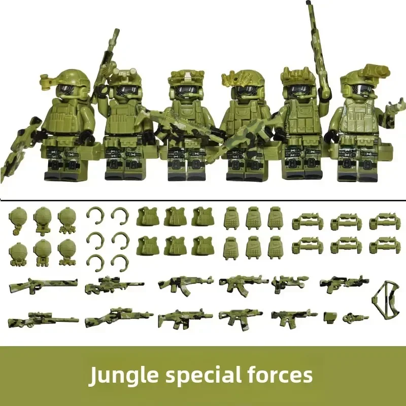 Children's Building Blocks Toy Mini Figure Humanoid Dolls Cartoon Character Birthday Gift Educational Playset for Kids