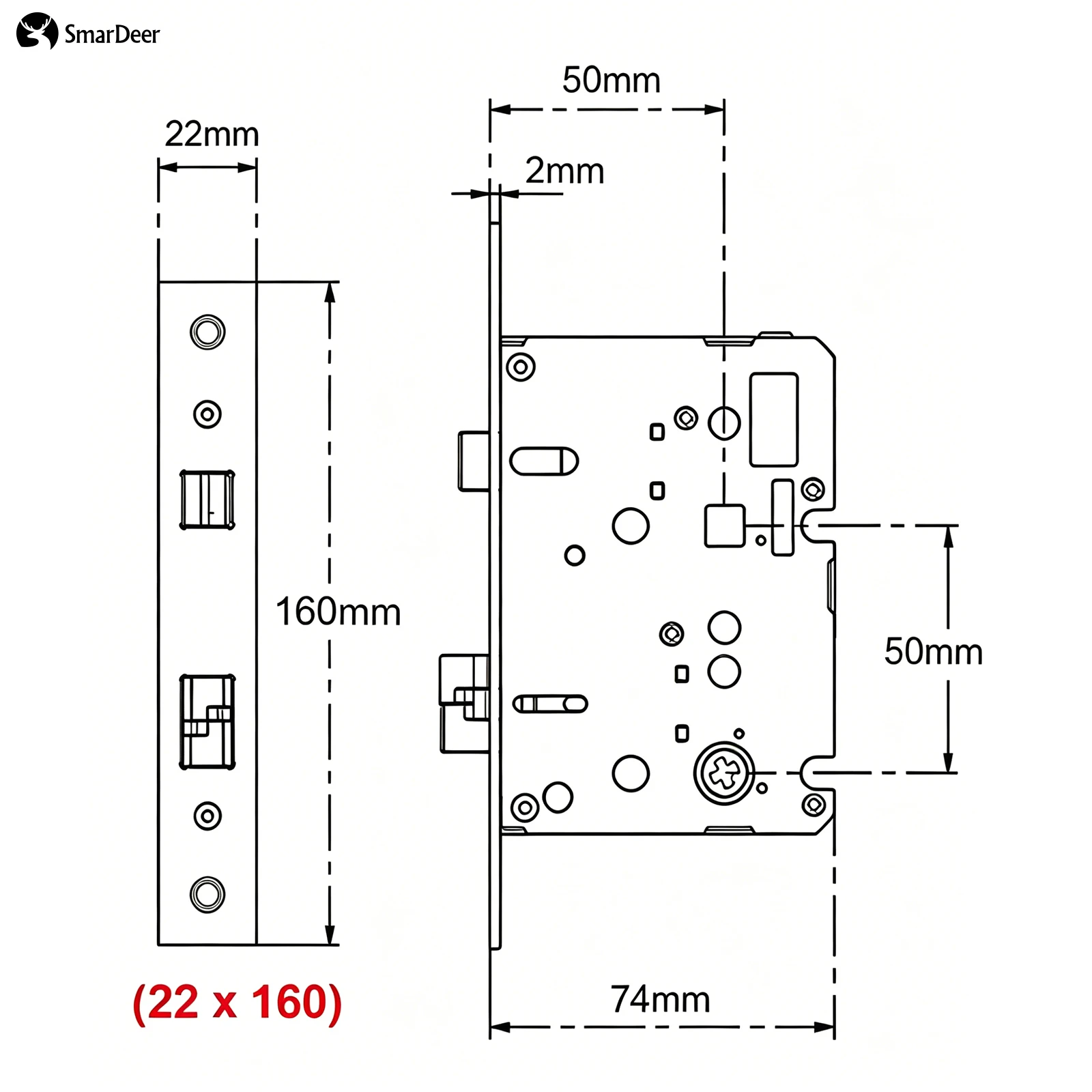 Adaptive Electronic Lock Body - огляд і ціна Smart Home Door Lock