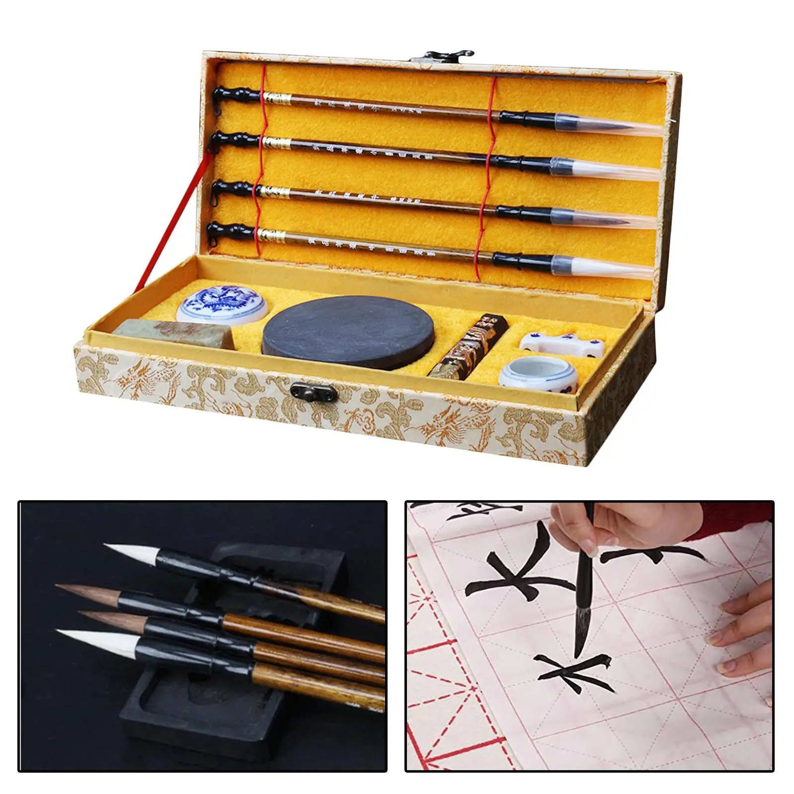 

11 Set of Chinese Calligraphy Painting Practice Brush Kit for