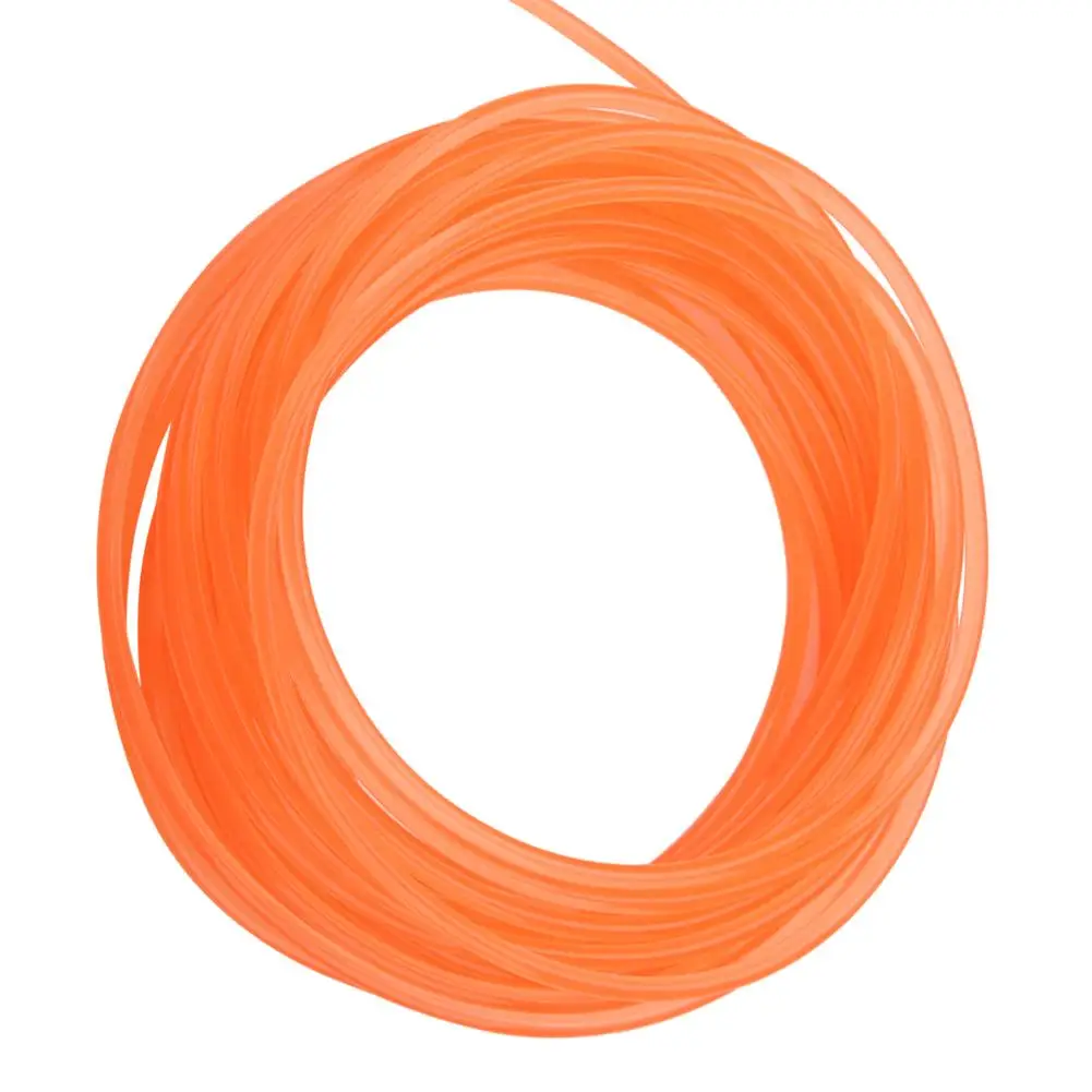Durable Orange Smooth PU Polyurethane Round Belt 6mm Diameter 10m Length for drive Transmission