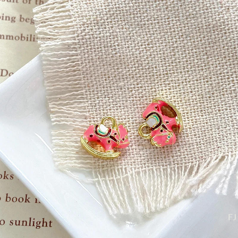 Charming Cute Rocking Horse Charms for Jewelry Making, Necklace Earrings Bracelet DIY Accessories