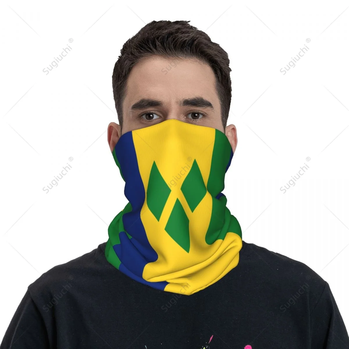 

Unisex Saint Vincent And The Grenadines Flag Neckerchief Scarf Neck Scarves Neck Warmer Seamless Bandana Headwear Cycling Hiking