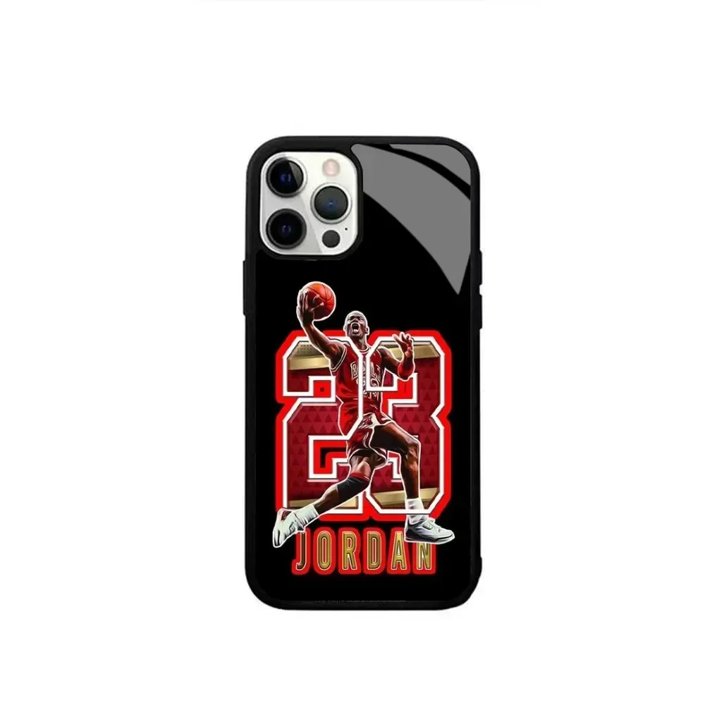 Basketball   Michael Jordan-MJ Phone Case For IPhone 15 14 13 Pro Max 11 12 Mini Alex Mirror For Magsafe Wireless Charging Cover