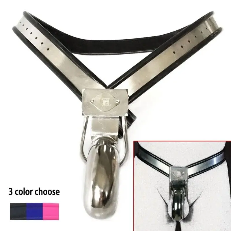 Manyjoy Stainless Steel Male Chastity Belt Device Metal Cock Penis Cage Adjustable Waist BDSM Bondage Pants Adult Sex Toys 18+