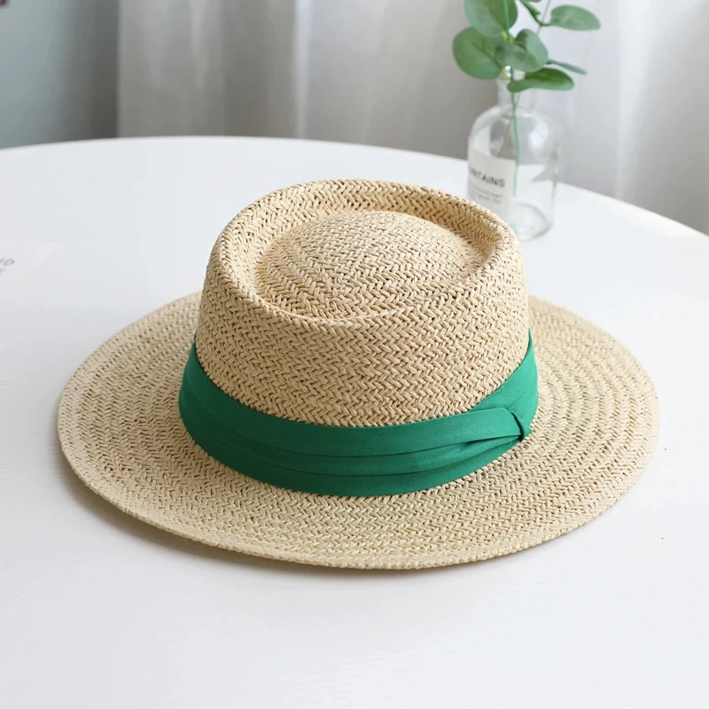 Straw Hat Large Wide Brim for Women Summe Travel Holiday Beach UV Sun Protection Panama Cap Fashion Femme Foldable Visors Hat