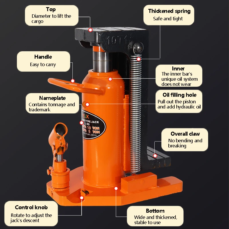 Hydraulic Toe Jack 2.5 Ton On Toe Toe Jack Lift 5 Ton On Top Lift Capacity Machine Jack