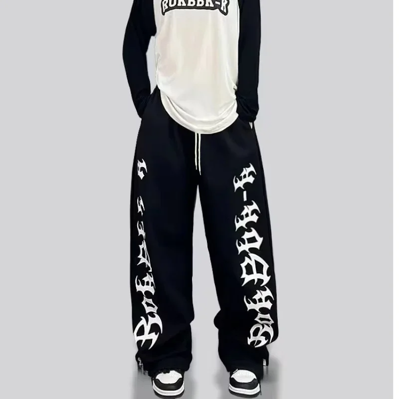 Korean Drawstring Women's Sweatpants Street Style Hip-Hop Trousers Spring Summer Kids Casual Personality Fashion Pants