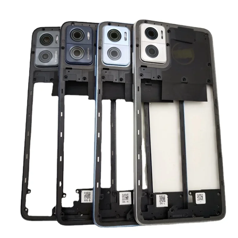 Phone Middle Frame+Camera Frame Lens+Side Button Housing Bezel Repair Parts for Motorola Moto E22 E32 image 3