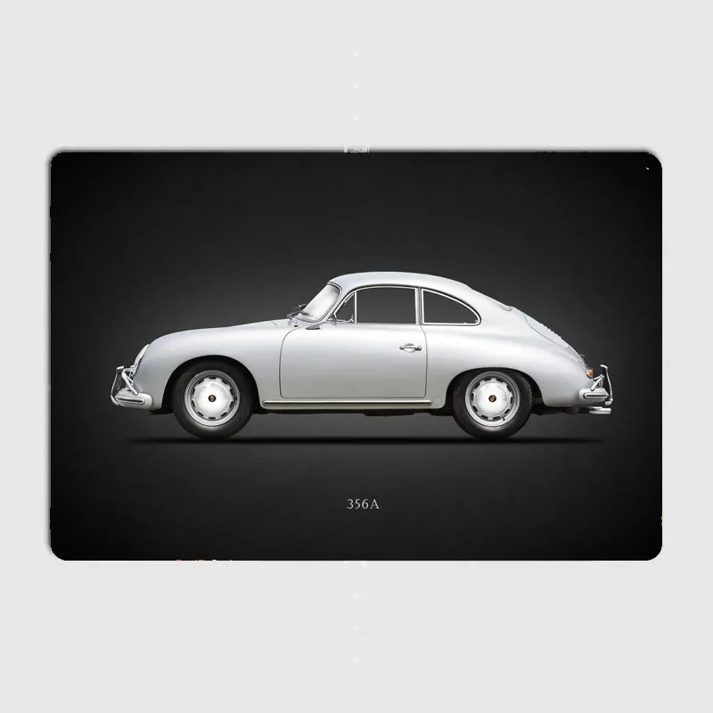 Classic Sports Car is the 356A coupe from 1958  Metal Plaque Poster Club Home Bedroom Bar Classic Tin Sign Room Decor Wall Decor