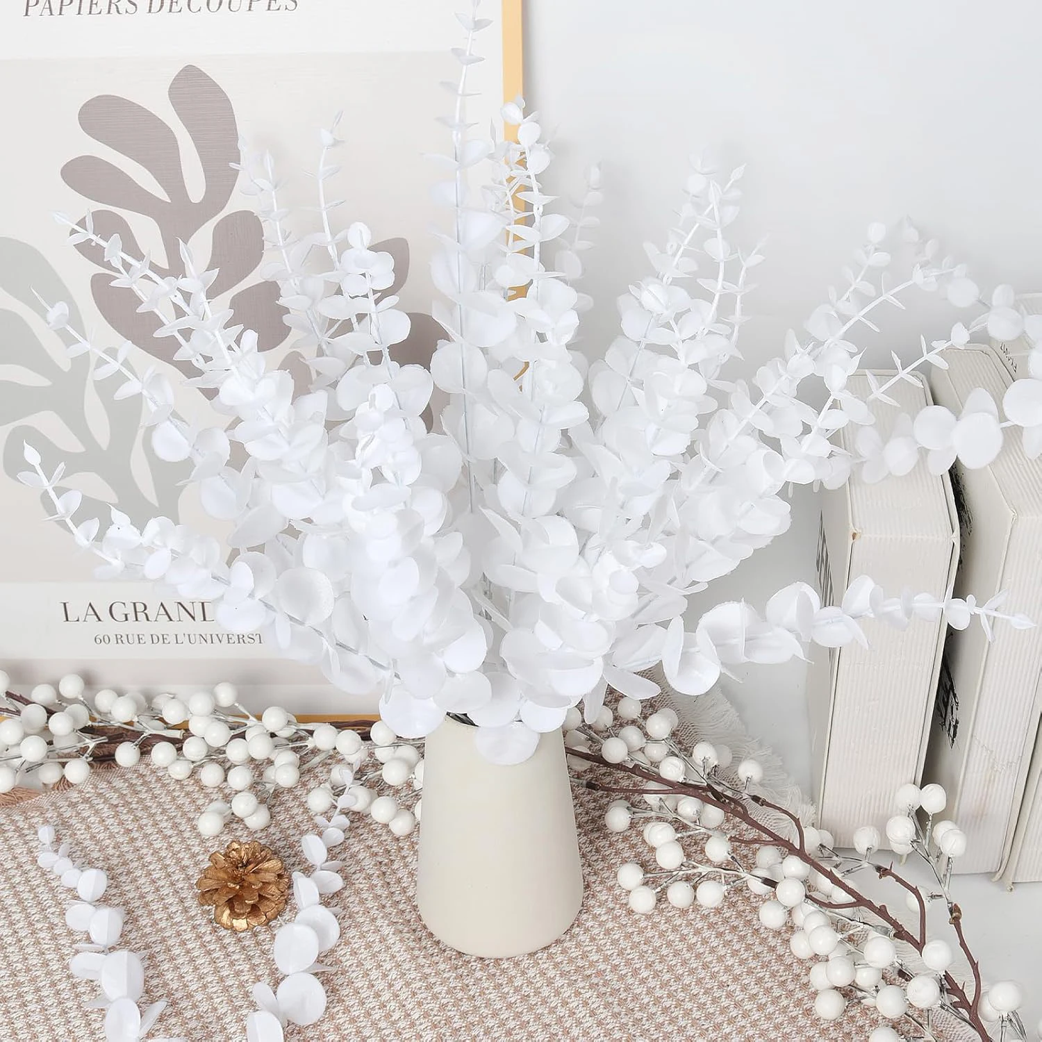 20/40 stücke Künstliche Eukalyptus Blätter Großhandel Gefälschte Pflanzen Vase Hause Tisch Party Hochzeit Decor Outdoor Garten Weihnachten Diy Box