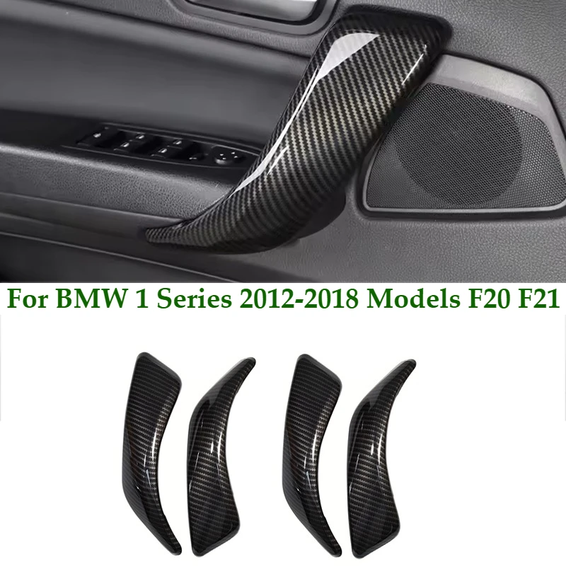 

1 2 Series F20 F21 F22 F23 2012-2016 Carbon&Black ABS Replacement Car Interior Door Panel Cover For BMW Door Pull Handle Trim