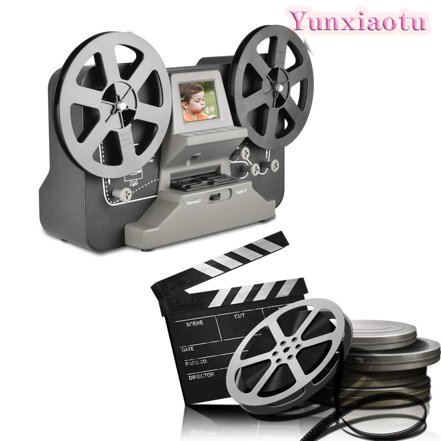 8mm & Super 8 Roll Film Scanner, Digital Video Movie Reel To Digital Converter
