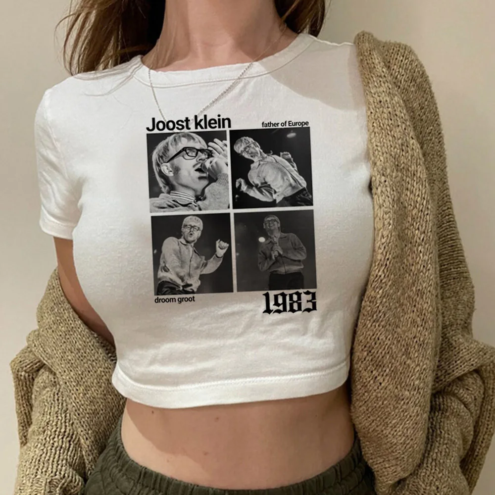 Joost Klein crop top Slim Fit Cute cropped vintage  coquette Aesthetic cute babydoll gothic  teens tshirt