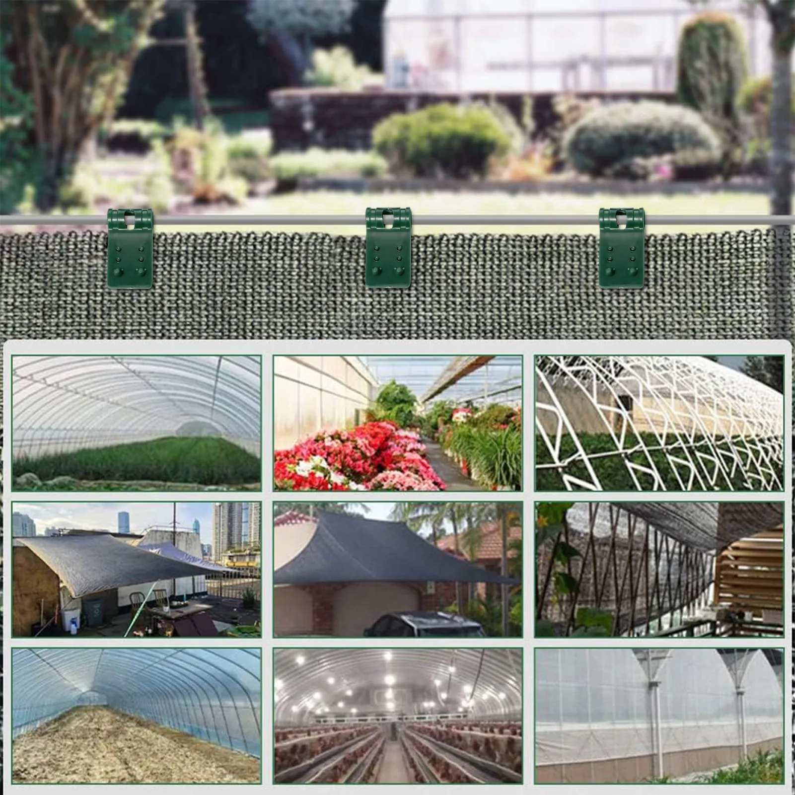 Butterfly Sunshade Net Fix Clip Firm Stable Greenhouse Shading Net Clips for Garden Greenhouse Supply NOV99