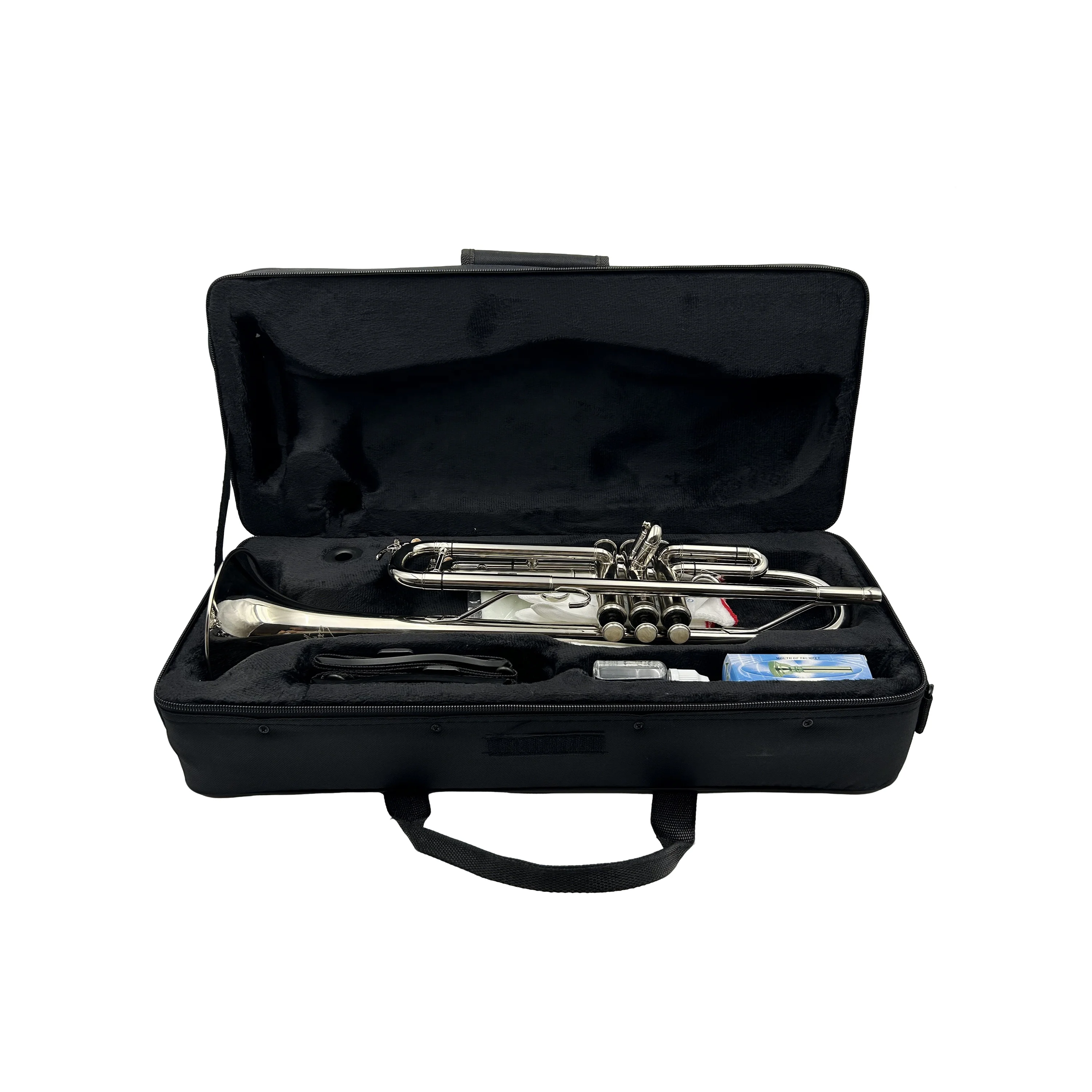 

OEM BB Nickel Trumpet JYTR401N Brass Body Trompette Instrument Professional Wind Instrument For Students Practice Training