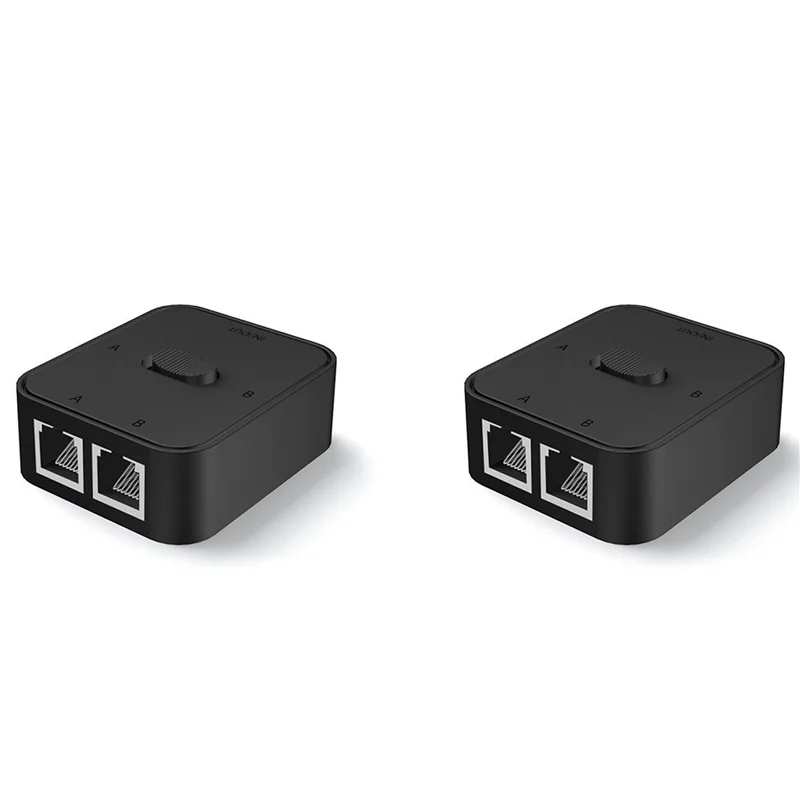 

2X 2-портовый сетевой коммутатор RJ45 LAN CAT6, селектор 2 в 1, выход/1 в 2, внутренний внешний сетевой коммутатор, разветвитель
