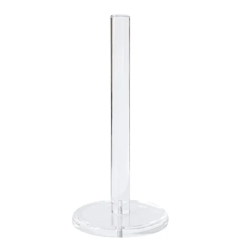 

A23E-Paper Towel Holder Countertop Acrylic 5.9" Diameter Thickening Sturdy Base,For Kitchen Bathroom,Paper Towel Dispenser