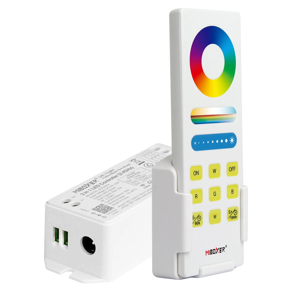New Miboxer FUT043A+ FUT043+ RGB RGBW RGB CCT Smart LED Control System Smartphone APP/2.4GHz RF Control CCT & Brightness